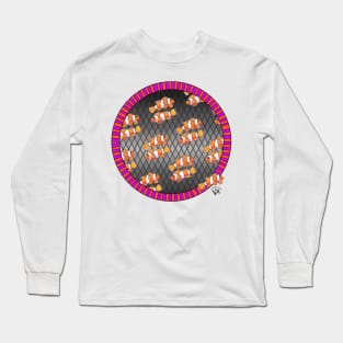 Clownfish on black Long Sleeve T-Shirt